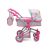 Moni Toys Pink rose játék mózes kosaras babakocsi