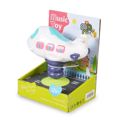 MONI TOYS műanyag kis repülő FEHÉR