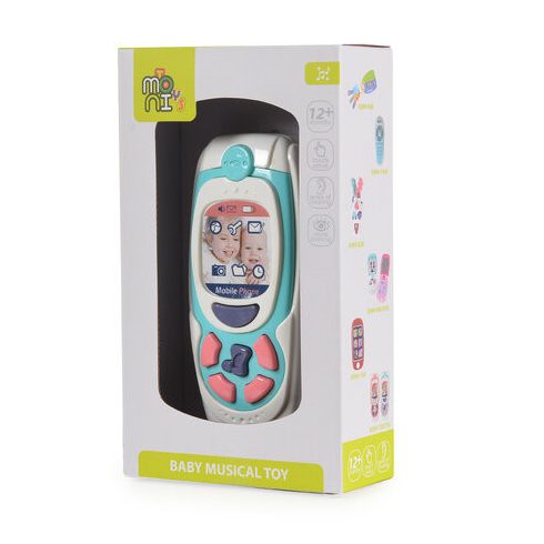 MONI TOYS műanyag baby telefon KÉK