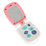   MONI TOYS műanyag baby kinyitható gombos telefon FEHÉR/PINK