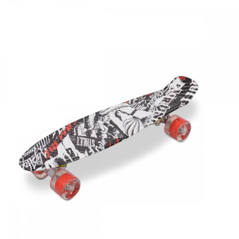 BYOX Gördeszka 22" SKULL LED / 56x15 cm FEKETE