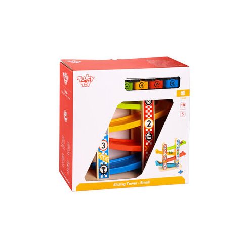 Tooky toy fa autópálya Sliding Tower 