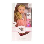 BABA  36 cmes szőke, fonott hajas BARACK ruhában