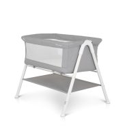   MONI Kalinihta újszülött babaágy önálló, 11 kg, 1 szint fehér láb szürke