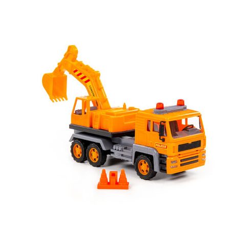 Polesie EXCAVATOR 2in1 teherautó és homlokrakodó NARANCS