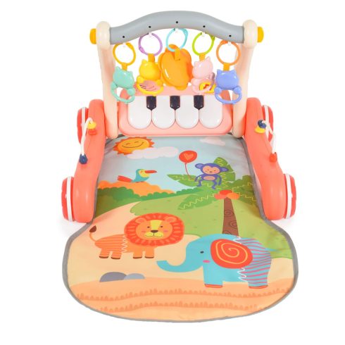 MONI MUSIC WALKER 2in1 járássegítő+játszószőnyeg PINK