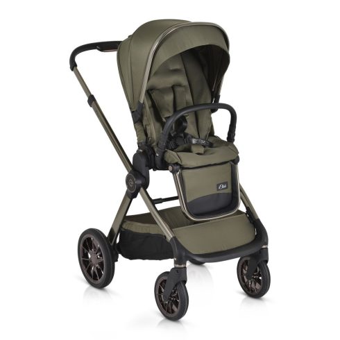 iCLICK Babakocsi 2in1 szett 22kg, aluminium váz, fordítható ülés, autom. csukható ZÖLD