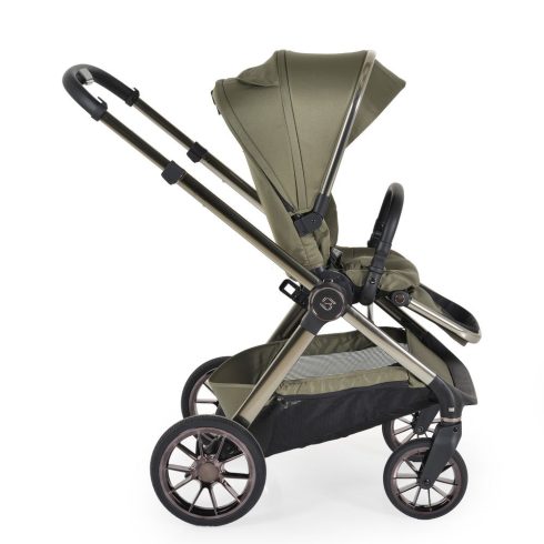 iCLICK Babakocsi 2in1 szett 22kg, aluminium váz, fordítható ülés, autom. csukható ZÖLD