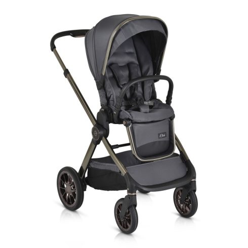 iCLICK Babakocsi 2in1 szett 22kg, aluminium váz, fordítható ülés, autom. csukható SZÜRKE