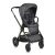 iCLICK Babakocsi 2in1 szett 22kg, aluminium váz, fordítható ülés, autom. csukható SZÜRKE