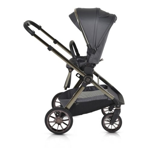 iCLICK Babakocsi 2in1 szett 22kg, aluminium váz, fordítható ülés, autom. csukható SZÜRKE
