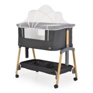   ADORO babaöböl szúnyoghálóval, 7 poz. dönthető, kerekes,+tároló FEKETE