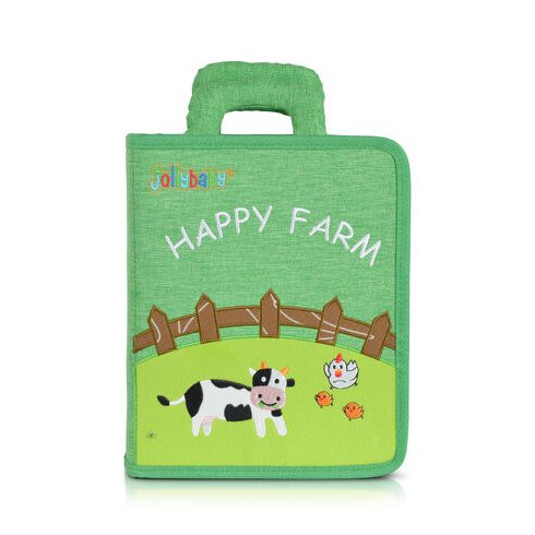 MONTESSORI foglalkoztató könyv textilből Happy Farm