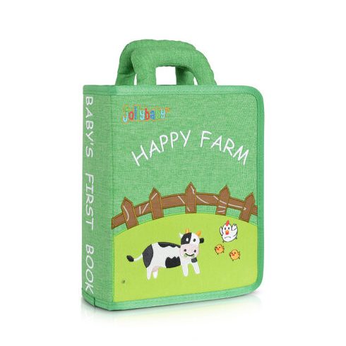 MONTESSORI foglalkoztató könyv textilből Happy Farm