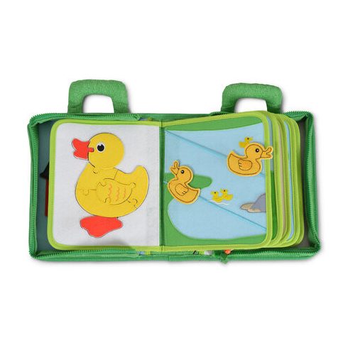 MONTESSORI foglalkoztató könyv textilből Happy Farm