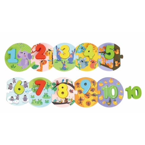 TOOKY fapuzzle számos 10 dbos