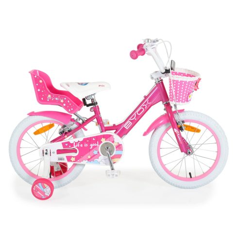 BYOX CUPCAKE gyerek lány kerékpár 16-os méret PINK