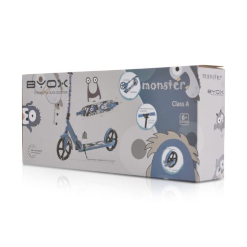 MONSTER roller 2 nagy kerekű, acélváz, 100 kg, 84-97cm-ig állítható ZÖLD