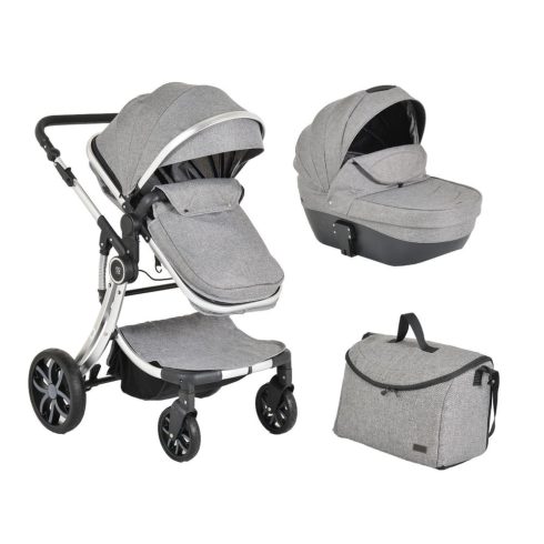Polly 2in1 babakocsi SZETT:sport+mózes+ kistáska SZÜRKE