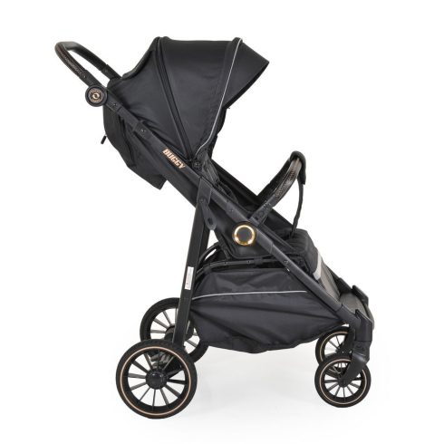 BUGGY babakocsi lapracsukható, nagy kerekek, könnyű FEKETE