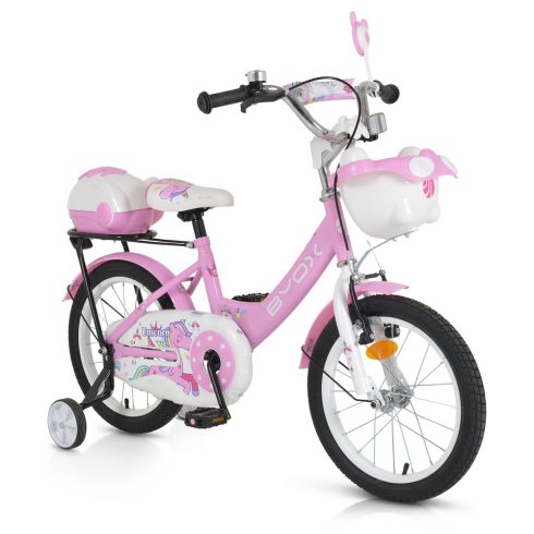 BICIKLI BYOX gyerek kerékpár 16os méret LÁNY PINK Unikornis