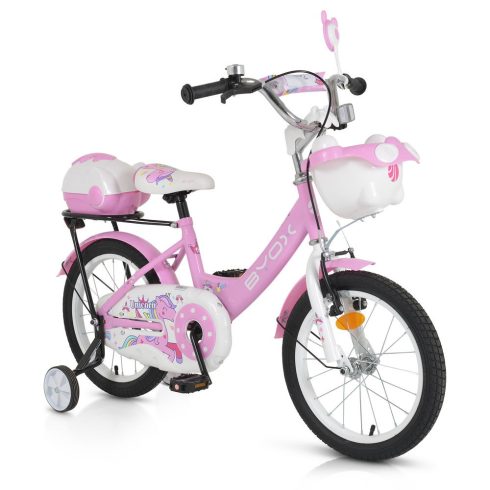 BICIKLI BYOX gyerek kerékpár 16os méret LÁNY PINK Unikornis