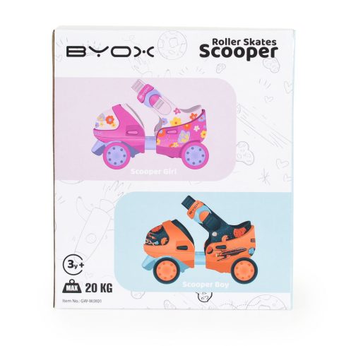SCOOPER 4 kerekű görkori állítható méret:22-30 PINK