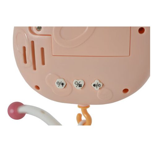 PENGUIN Bed bell zenélő forgó játék kiságyra fehér zajjal PINK