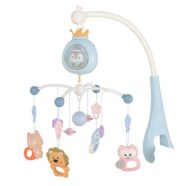   PENGUIN Bed bell zenélő forgó játék kiságyra fehér zajjal KÉK