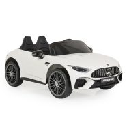   BO DK-SL63 MERCEDES elektromos kisautó 2 motor, 125cm, 35kg-ig FEHÉR