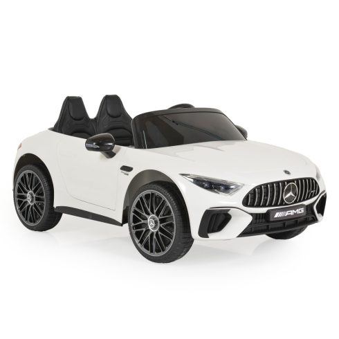 BO DK-SL63 MERCEDES elektromos kisautó 2 motor, 125cm, 35kg-ig FEHÉR