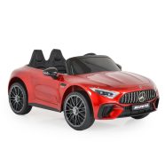   BO DK-SL63 MERCEDES elektromos kisautó 2 motor, 125cm, 35kg-ig PIROS