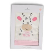 MUM Zsiráfos takaró 90*100cm PINK/rózsa
