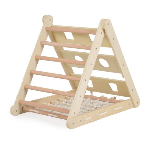 PIKLER 3in1 fa MÁSZÓKA és CSÚSZDA Montessori 155*57cm NATUR