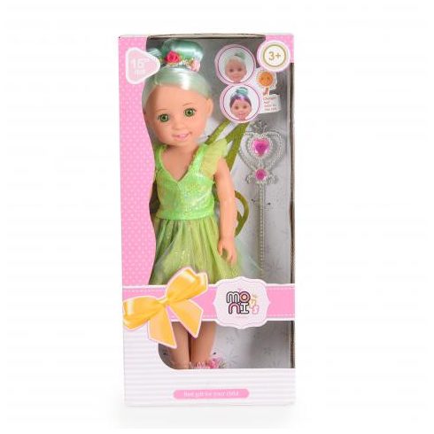 BABA 38cm hajasbaba tündér ZÖLD