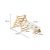 PIKLER 2in1 fa MÁSZÓKA 3szög és mászórámpa Montessori 132*60cm NATUR