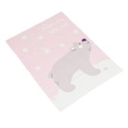 Takaró 75x100 cm Dreamy bear PINK