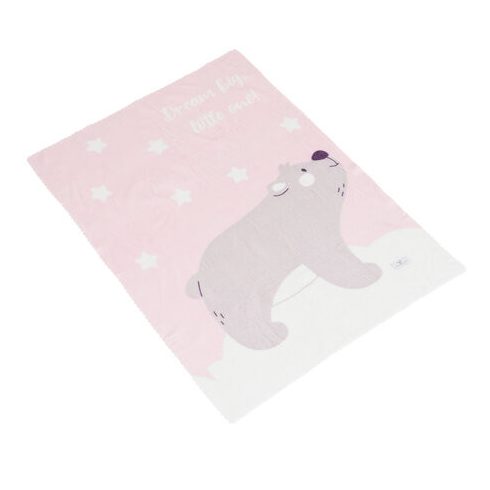 Takaró 75x100 cm Dreamy bear PINK
