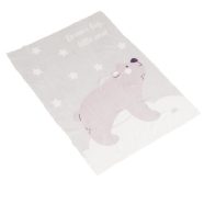 Takaró 75x100 cm Dreamy bear SZÜRKE