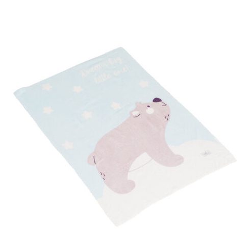 Takaró 75x100 cm Dreamy bear KÉK