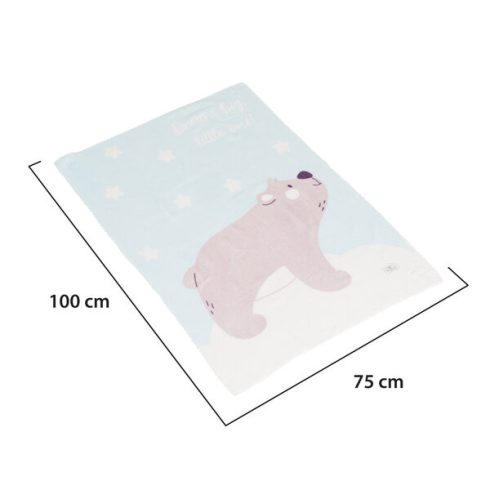 Takaró 75x100 cm Dreamy bear KÉK