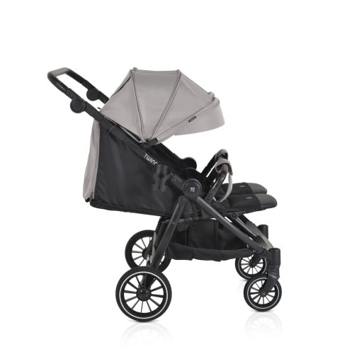 MONI TWINGO Iker babakocsi lábzsákkal VSZÜRKE/SILVER