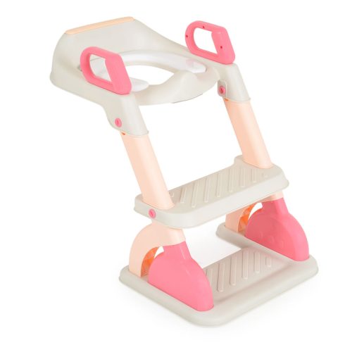 MURRAY lépcsős WC szűkítő 2 lépcsővel, fogantyúval PINK