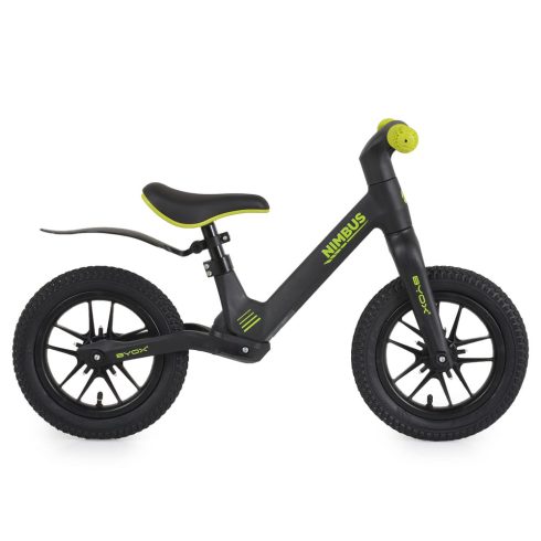 NIMBUS futóbicikli 12es fújható, világító kerekekkel FEKETE