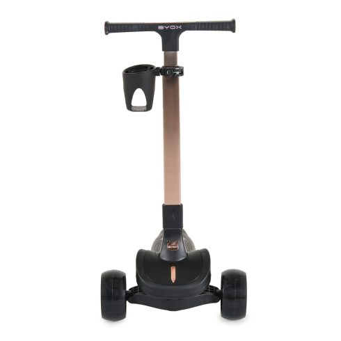 AERO roller, összecsukható, 50kg-ig, 3 kerekű, arany váz FEKETE