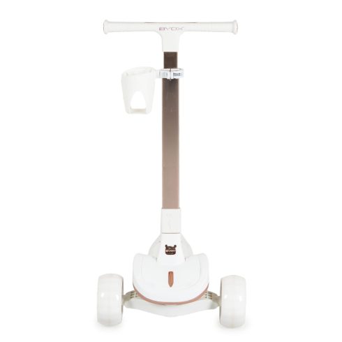 AERO roller, összecsukható, 50kg-ig, 3 kerekű, arany váz FEHÉR