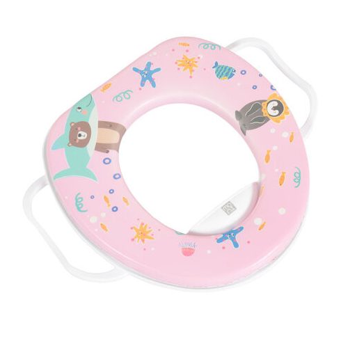 WIGGLE wc szűkítő kapaszkodóval mintás PINK