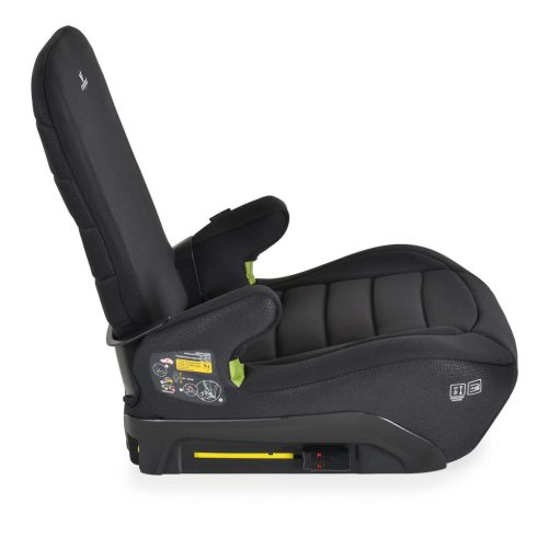 GALAXY ülésmagasító háttámlával 125-150cm, ISOFIX FEKETE
