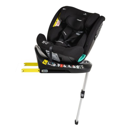 i-PROTECT autós ülés 40-150cm támasztólábbal 360 forgatható FEKETE