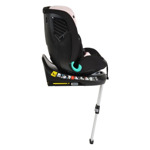 i-PROTECT autós ülés 40-150cm támasztólábbal 360 forgatható PINK